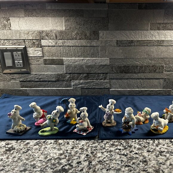Danbury Mint Vintage 1997 Pillsbury Doughboy Figurines Lot of 12